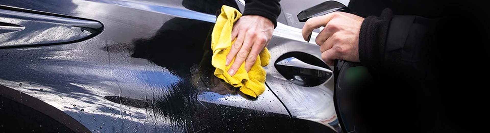a car undergoing paint protection